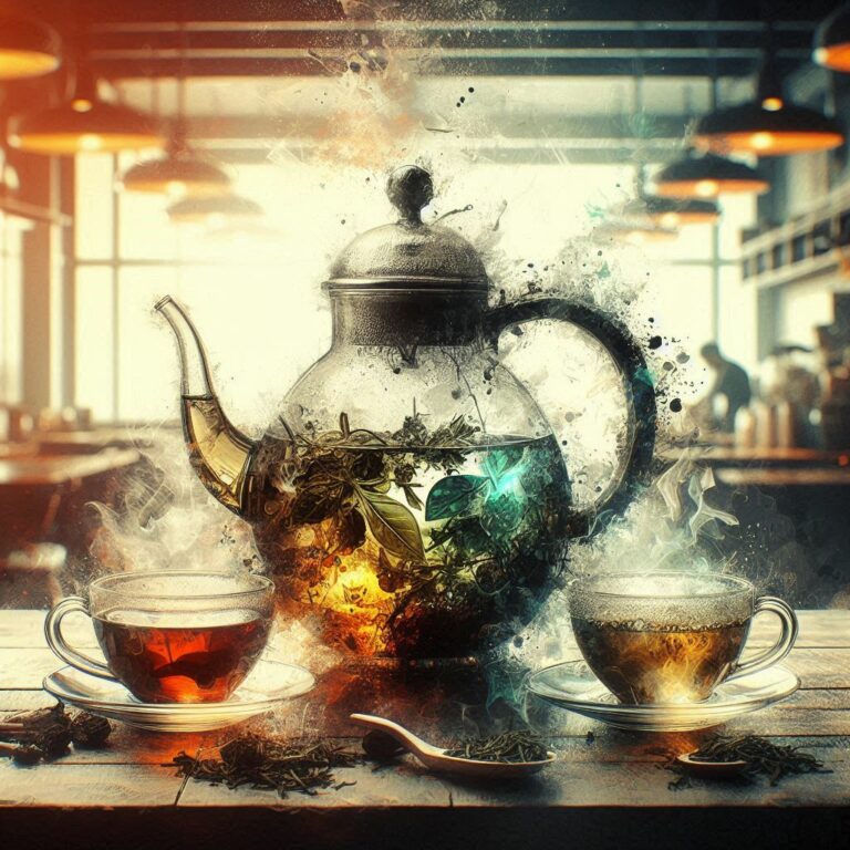 Черный и зеленый чай