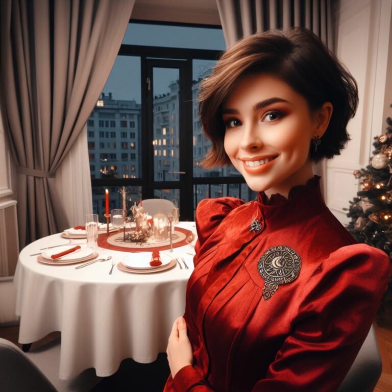 Красное платье