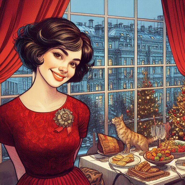 Новый год в бордовом