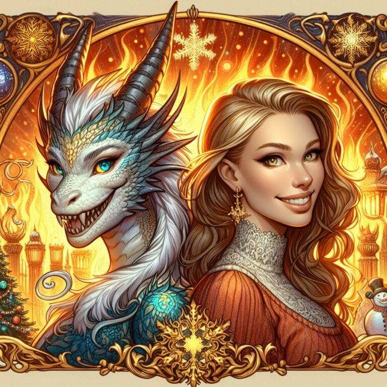 Поздравляю подругу с Новым годом 2024, годом Дракона