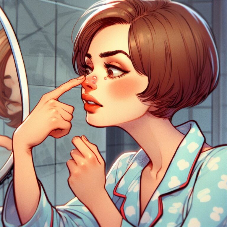 Выскочил прыщ