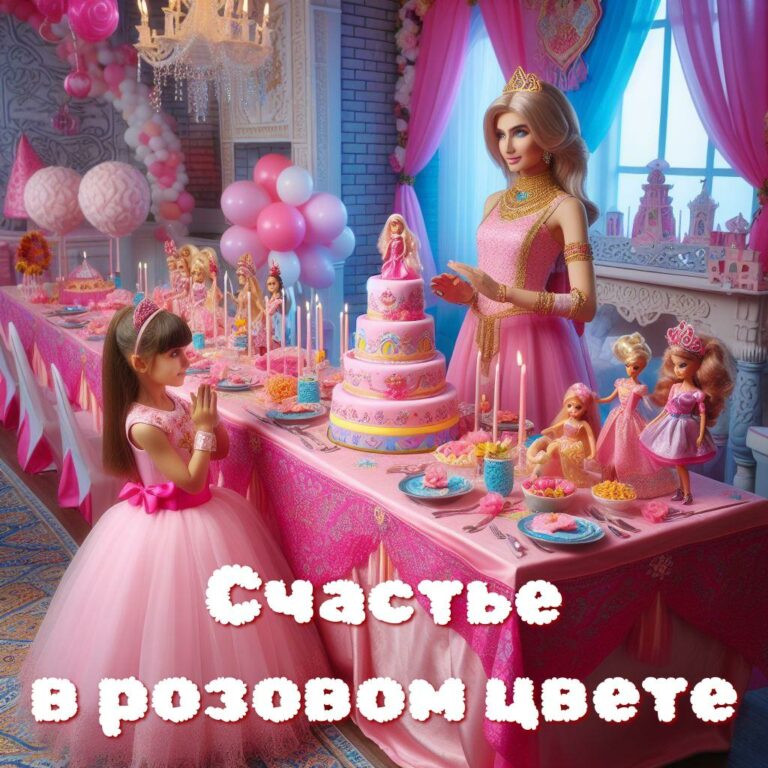 Картинки День рождения в стиле Барби для детей