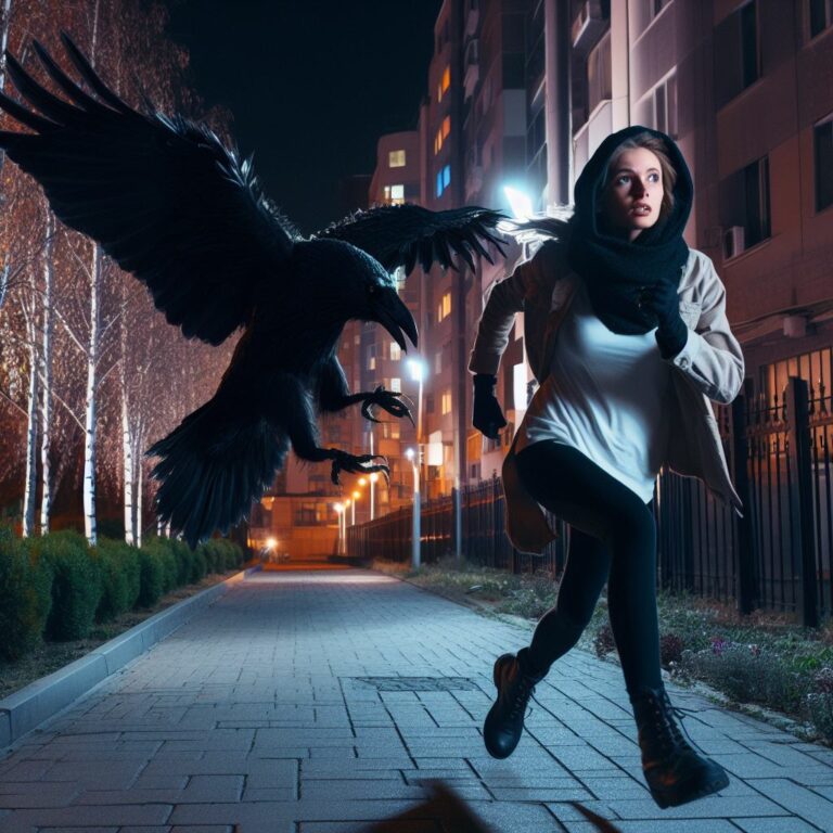 Убегать от ворона во сне