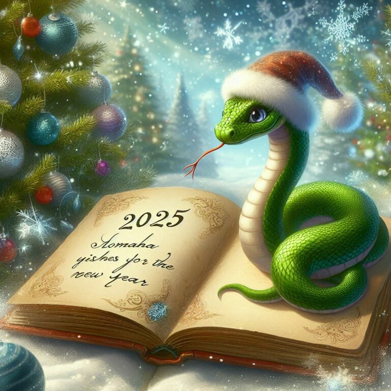 Поздравление с Новым годом 2025 Змеи