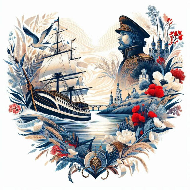 Открытка День речника