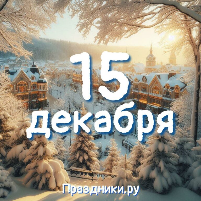 Праздники 15 декабря